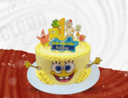 Customized Happy Sponge - Ornage